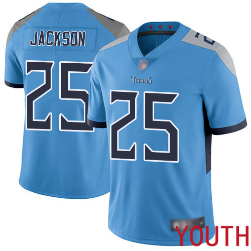 Tennessee Titans Limited Light Blue Youth Adoree  Jackson Alternate Jersey NFL Football #25 Vapor Untouchable->youth nfl jersey->Youth Jersey